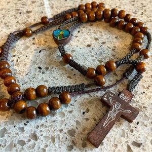 wooden rosary / cross
